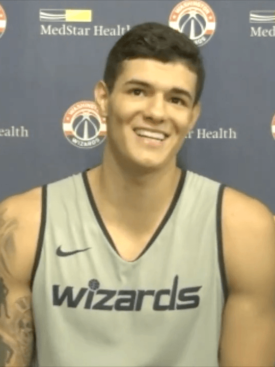 Gui Santos em entrevista após treino pré-Draft em 2021